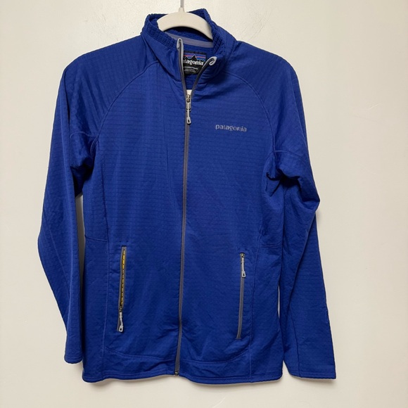 PATAGONIA R1 Regulator Fleece Full Zip jacket size medium Cobalt Blue. - Picture 1 of 4